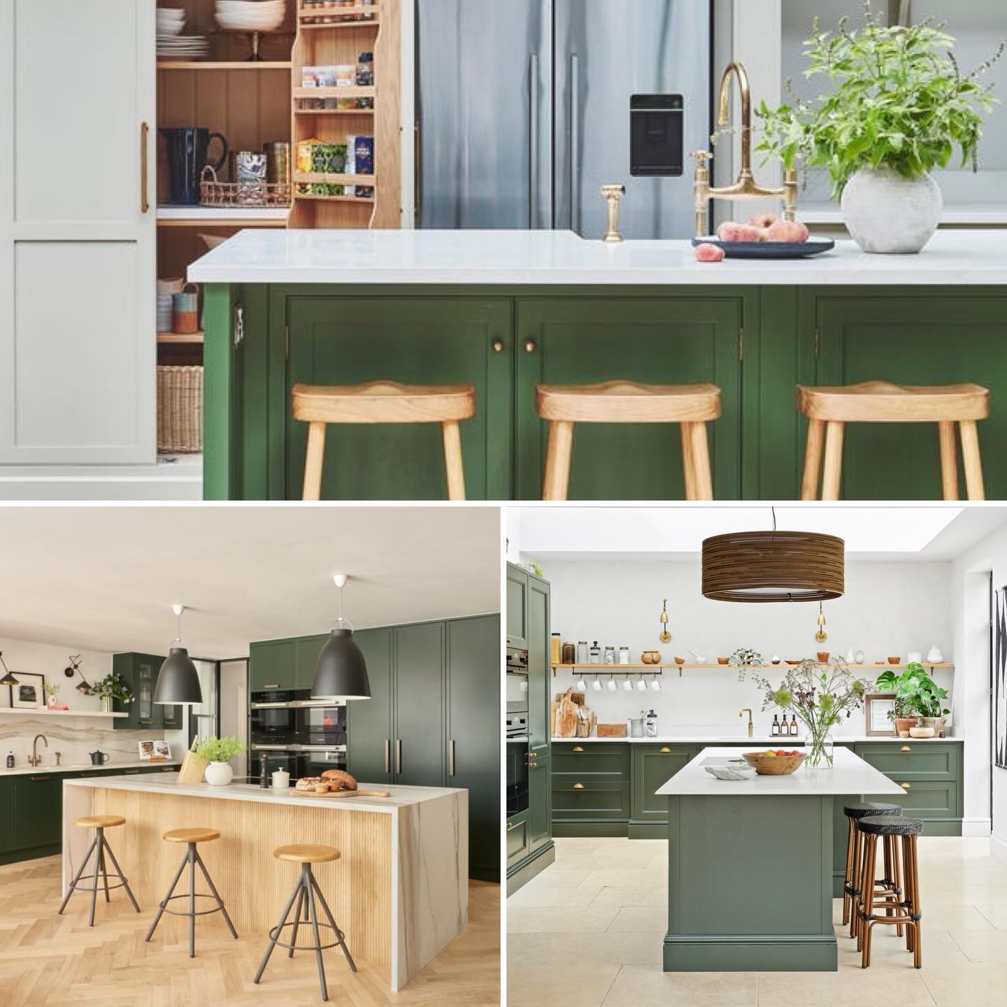 Green for kitchens — sage cabinetry inspiration